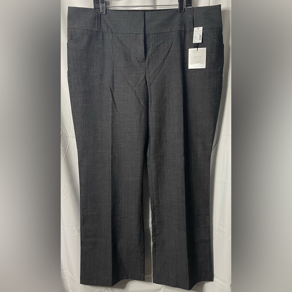 NWT Maurice’s Savvy Classic Trouser pants. Grey, size 22.